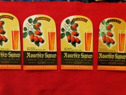Old Globus rosehip syrup syrup 0.5 l drink label collector's condition as per the pictures
