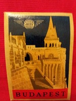 Antique Budapest - suitcase label sticker collector condition according to the pictures