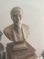 Brass bust of Lenin