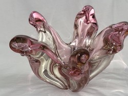 A special beautiful glass vase by Josef Hospodka