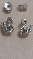 925- Silver earrings received as a gift, never used! They are studded with small stones!