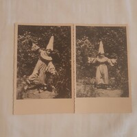 Two photos of children in costume, 1940s