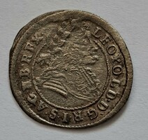 Poltura 1697 P-H I.Lipót, Habsburg ház, ezüst