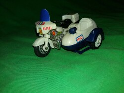 Retro traffic goods plastic sidecar, highway police toy motorbike as shown in the pictures