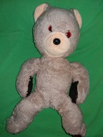 Antique high-quality plantable plush teddy bear with filled glass eyes, 44 cm, in good condition, according to the pictures