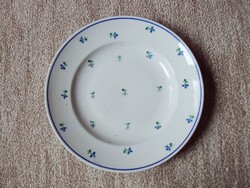 Porcelán régi jelzett virág mintás tányér