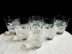 Set of 6 rare Baileys glass glasses