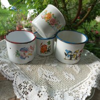 4 old - nostalgia - enamel mugs