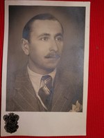 Cc.1930. A néhai rádió bemondó BENEDEKFI JÁNOS portré SZEGED Székely fotó a képek szerint
