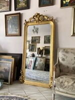 Antik Aranyozott Barokk Álló Tükör