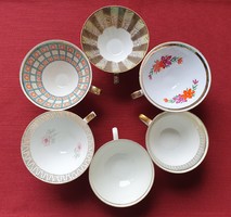 6db Winterling Marktleuthen Mitterteich Elfenbein Bavaria német porcelán csésze csomag kávés teás
