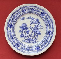 Ironstone tableware with English blue porcelain plate with floral pattern