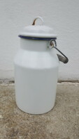 Old enameled milk jug 2 liters