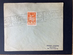 Tokaj harvest day 1937. First day stamp fdc