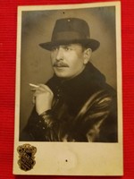 1938. A néhai rádió bemondó BENEDEKFI JÁNOS portré - vallomás SZEGED Székely fotó a képek szerint