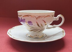 Weimar német porcelán kávés teás szett csésze csészealj tányér