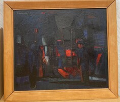 Modern painting by László Lukovszky (1922-1981) 69