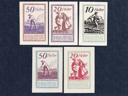 Ausztria 5 darabos szükségpénz szett 1920 (id77696)