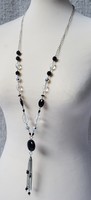 Old necklace retro jewelry 86 cm + hanging jewelry with plastic and metal beads