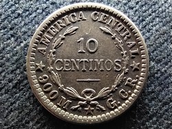 Costa Rica First Republic of Costa Rica - (1848-1948) .900 Silver 10 centimo 1905 (id73099)