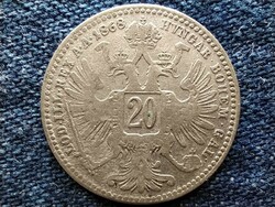 Franciscan Joseph of Austria .500 Silver 20 pennies 1868 (id49403)