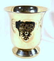Grape pattern silver-plated champagne bucket wine cooler bucket