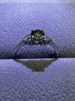 /AIG Certifikáció/CSODÁLATOS GYÉMÁNT JEGYGYŰRŰ(szoliter gyűrű) 0.64 ct 14K ARANY