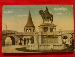 Antique postcard Budapest st. István statue, color retouched picture in good condition according to the pictures