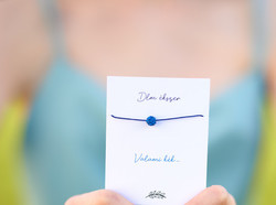 Blue thread bracelet for brides
