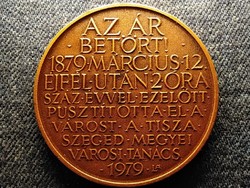 Szegedi árvíz 1979 bronz emlékérem (id59796)