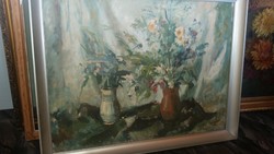 At the age of Szentgyörgyi: still life with flowers