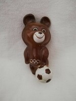 Large mascot figure of the Moscow Olympic Games, misa maci 1980