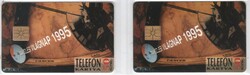 Hungarian telephone card 1057 1995 World Telecommunication Day gem 2-3 231,000-69,000 Pcs.