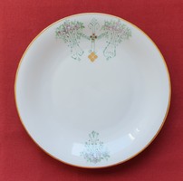 Tirschenreuth Bavaria német porcelán kistányér süteményes tányér virág mintával kézzel festett