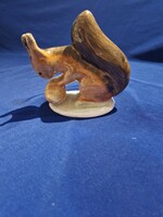 Bodrogkeresztúr ceramic squirrel with acorns