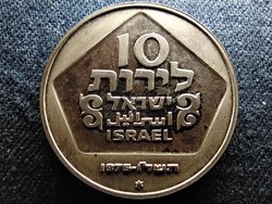 Izrael Hanuka Holland lámpa .500 ezüst 10 líra 1976 BU (id61499)