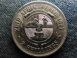 Dél-Afrikai Köztársaság (1874-1902) .925 ezüst 2 Shilling 1897 (id68679)