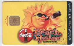 Hungarian phone card 1047 1997 coca-cola solar ray ii ods 3 101,000 units