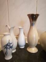 Smaller porcelain and ceramic vases