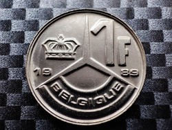 Belgium 1 frank, 1989