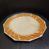 Kerámia tányér Kun Éva kerámikustól - 30,5 cm átmérőjű
