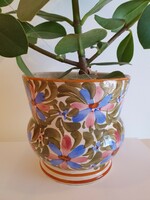 Elisabetta, marked, glazed ceramic bowl, flower pattern, in good condition