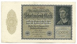 10000 Brand 1922 small size private company printing 6-digit serial number Germany 3.