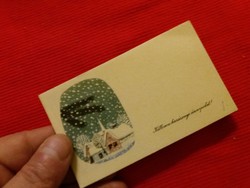 Antique 1944. Mini postcard Christmas in an envelope, color drawing in good condition according to the pictures
