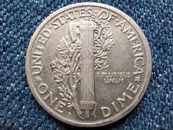 USA Mercury Dime .900 ezüst 1 dime 1918 D (id62529)