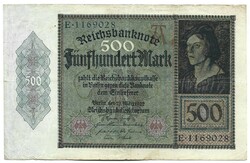 500 márka 1922 Németország 3.