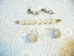 -A brooch and two earrings