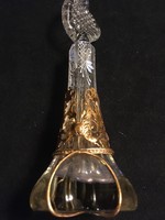 Charming perfume bottle with gilded copper fittings!!! 18X5 cm!!!