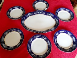 Zsolnay pompadour süteményes készlet