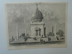 Za274.87 The tender was won by the Deák mausoleum 1876 - Budapest woodcut